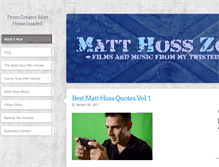 Tablet Screenshot of matthosszone.com